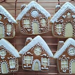 gingerbread house sugar cookies